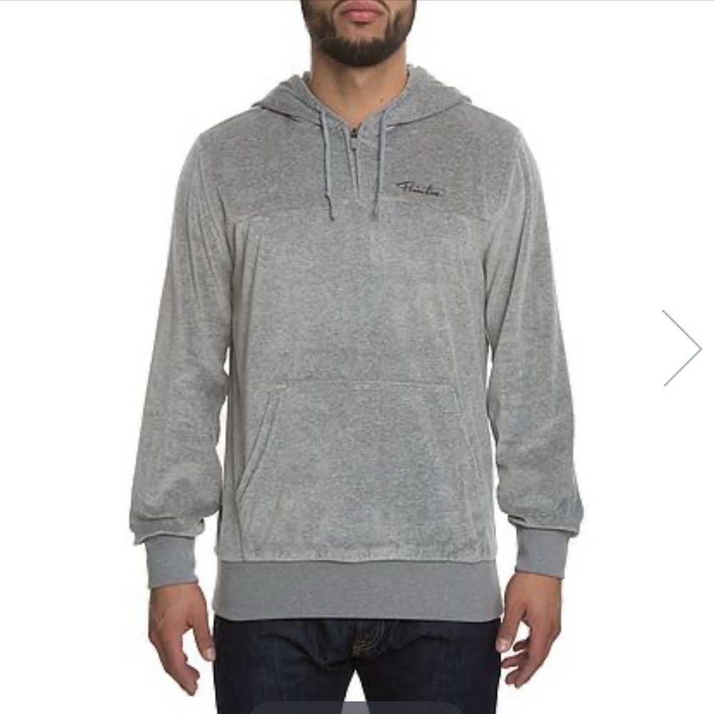 Primitive Gray Sweatshirt with Relaxed Fit and Ribbed Cuffs